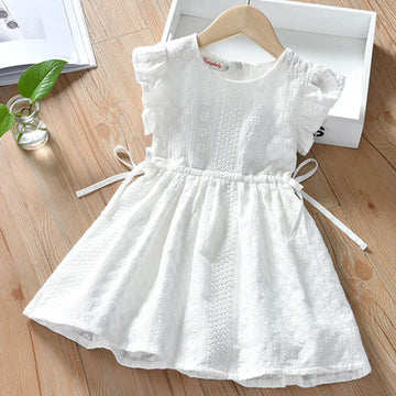 Girls' Sleeveless Embroidered Dress