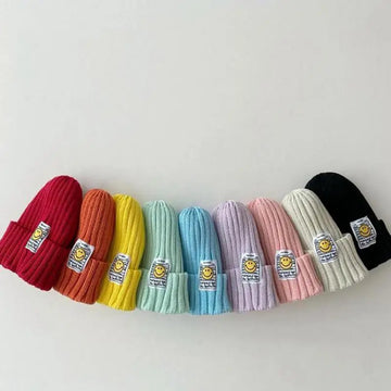 Smiley Face Vibrant Beanie
