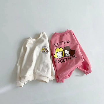 'Better Together' Long Sleeve Round Neck Sweatshirt