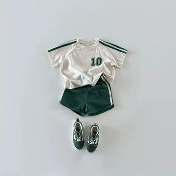 No. 10 Short Sleeve Tee & Shorts Set