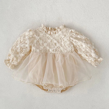 Infant Lace Tulle Romper