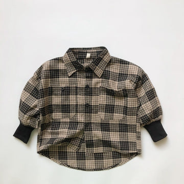 Plaid Long-Sleeved Shirt
