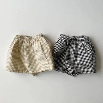 Unisex Breathable Plaid Shorts