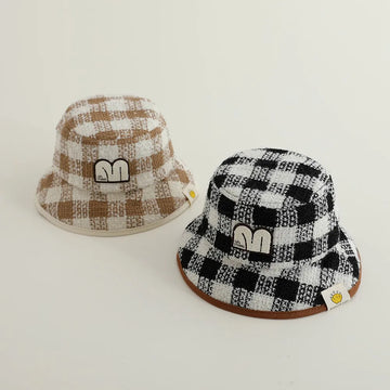 Kids Plaid Fisherman's Hat