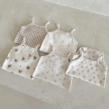 Sleeveless Print Onesie