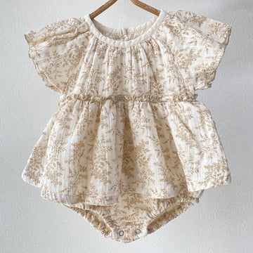 Infant Girl Floral Onesie