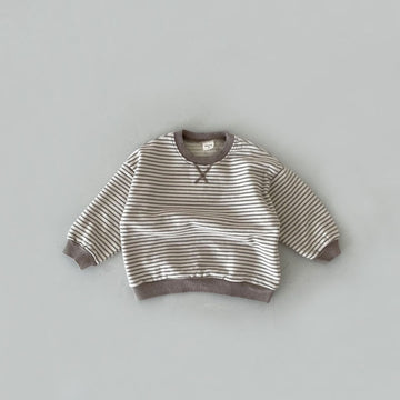 Striped Pullover Sweatshirt
