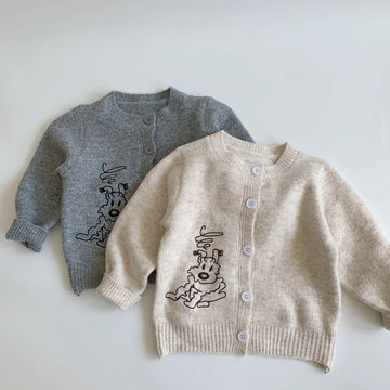 Embroidered Knit Cardigan