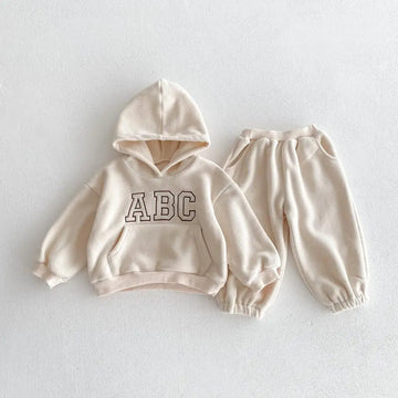 'ABC' Fleece Jogger Set