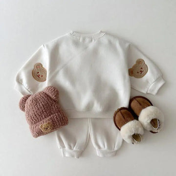 Cute Double Bear Jogger Set