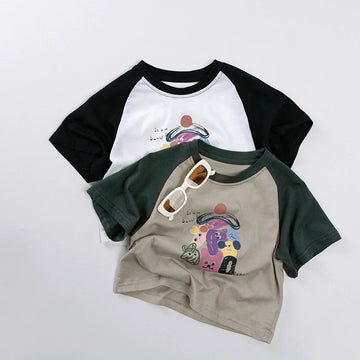 Short Sleeve Cartoon Unisex Tee