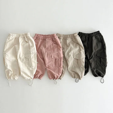 Unisex Casual Solid Cargo Pants