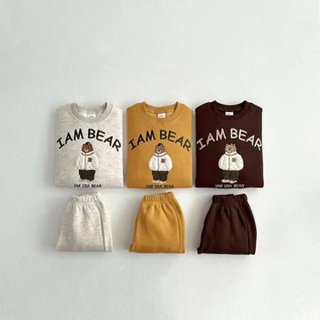 'I Am Bear' Cute Jogger Set