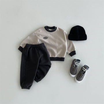 Autumn Letter Print Jogger Set