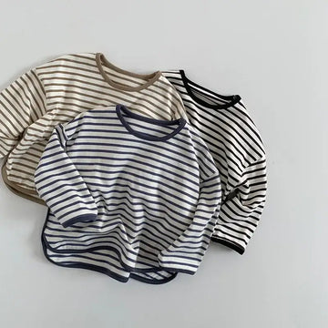 Striped Long-Sleeved Boys' Tee