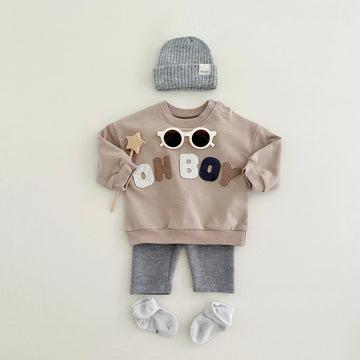 'OH BOY' Casual Jogger Set
