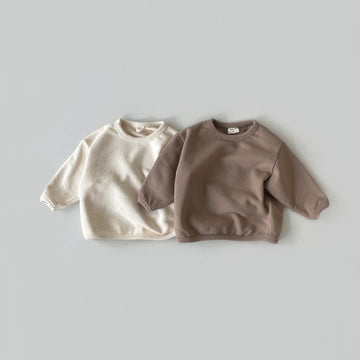 Cozy Solid Long-Sleeved Sweatshirt
