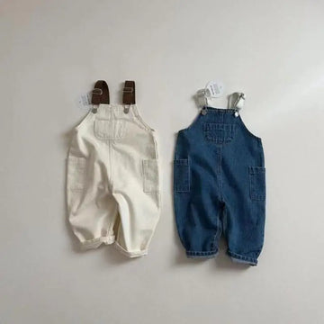 Cozy Cotton Denim Overalls for Babies