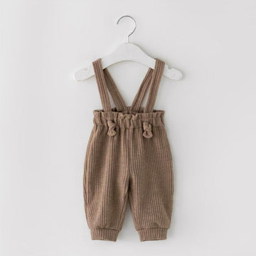 High-Waisted Striped Corduroy Pants