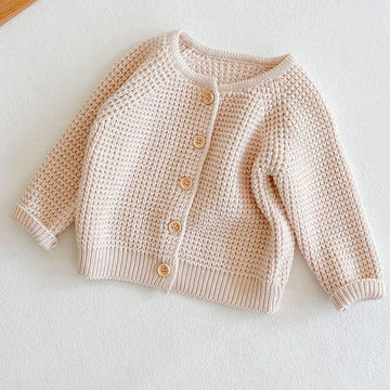 Beige Knitted Cardigan