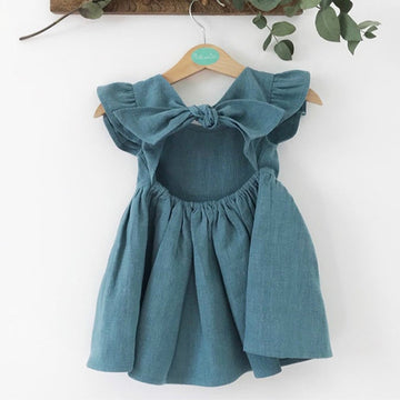 Flying Sleeved Girls Dress