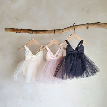 Front Bow Lace Romper Dress