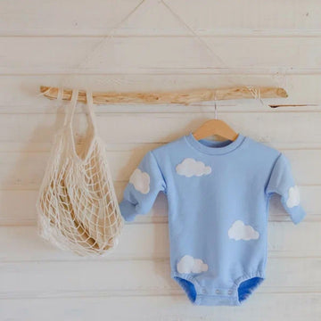 Cloud Sweatshirt Romper