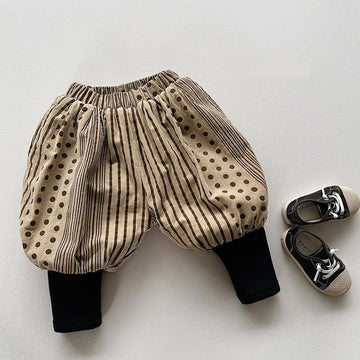 Warm Harem Vintage Print Pants