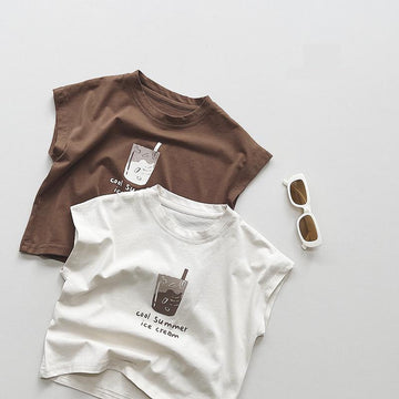 Sleeveless Fashion Print T-Shirt