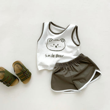 Smile Bear Tank & Shorts Set