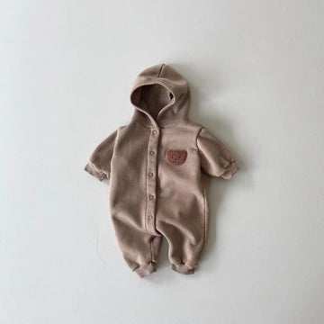 Velvet Warm Little Bear Romper