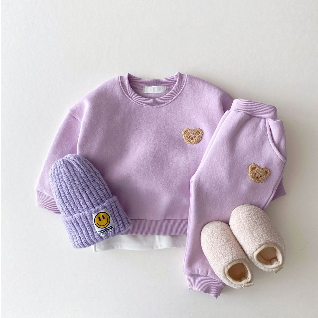 Warm Bear Fleece Lined Jogger Set