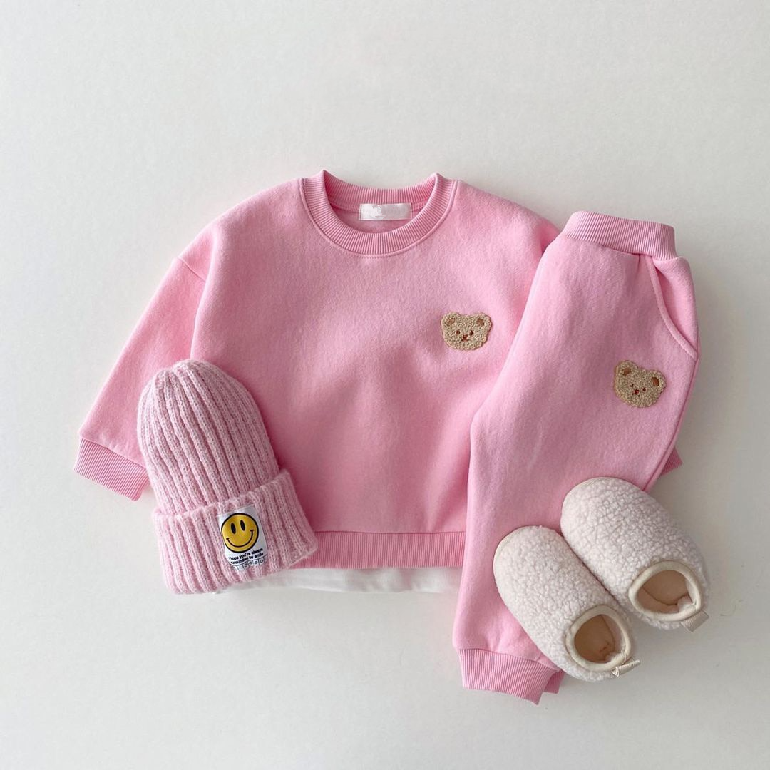 Warm Bear Fleece Lined Jogger Set
