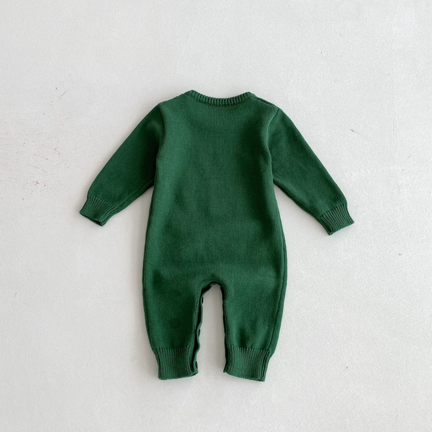 'Butter Day' Long Sleeve Knitted Romper
