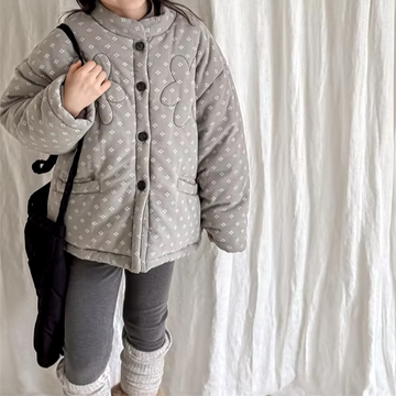 Floral Pattern Winter Jacket