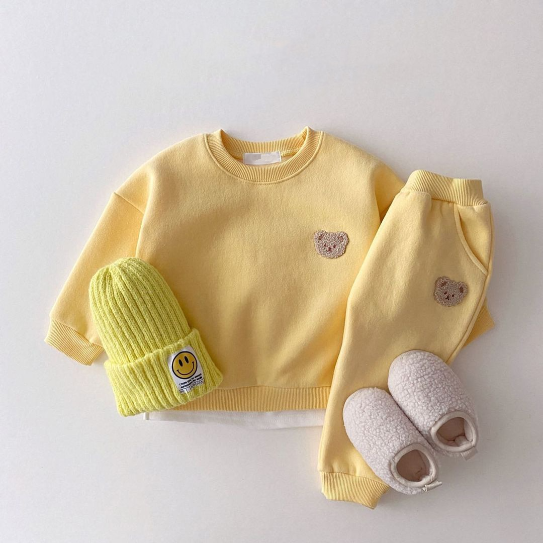 Warm Bear Fleece Lined Jogger Set