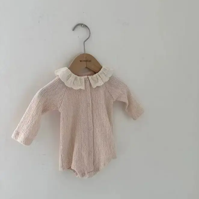 Long Sleeve Lace Collar Onesie