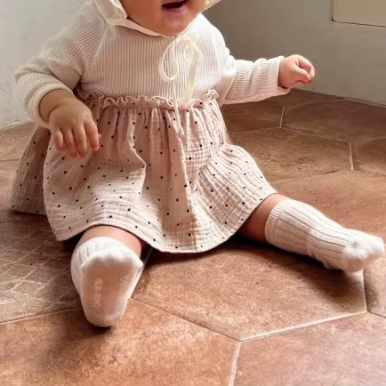 Girls Polka Dot Dress Onesie