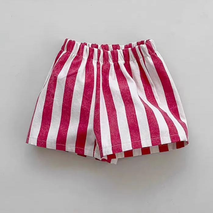 Striped Casual Cotton Shorts