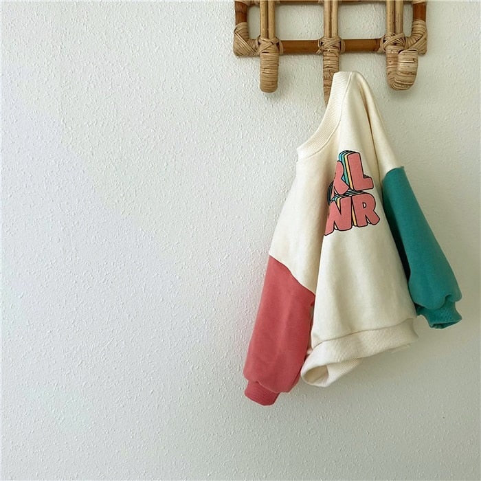 GRL PWR Color-Block Sweatshirt