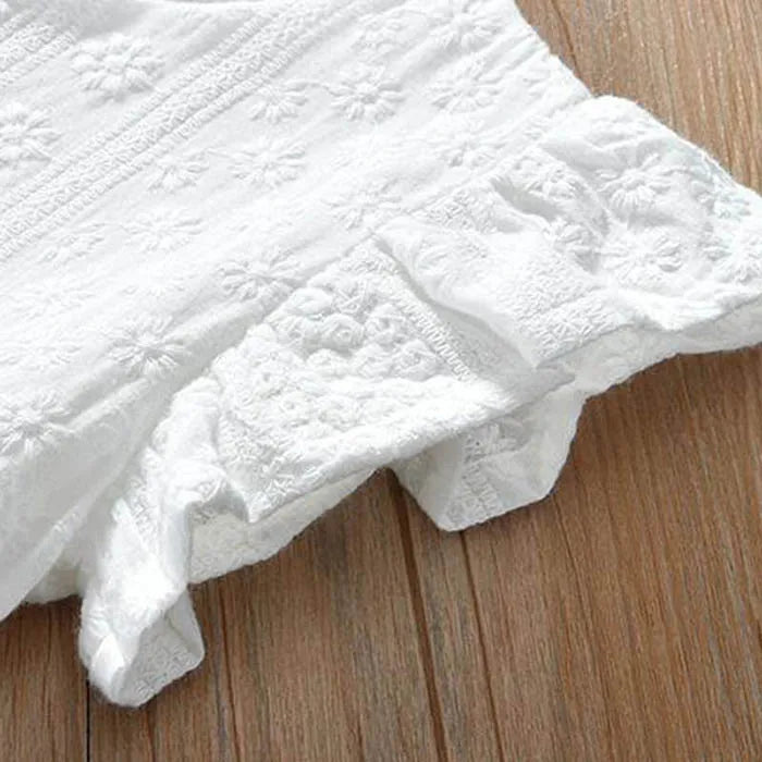 Girls' Sleeveless Embroidered Dress