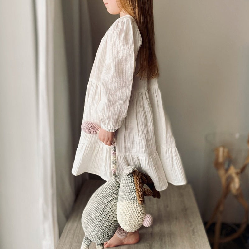 Girls Tiered Ruffle Dress