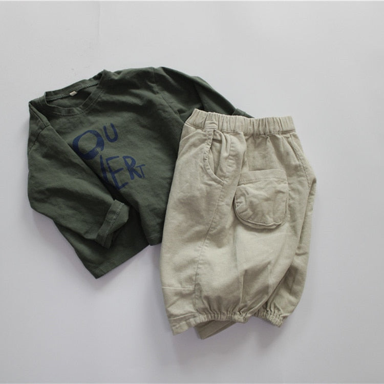 Corduroy Calf-length Trousers