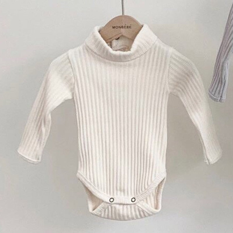 Turtleneck Ribbed Warm Onesie