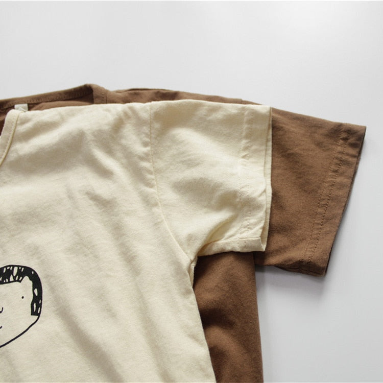 Casual Cartoon Graphic Tee