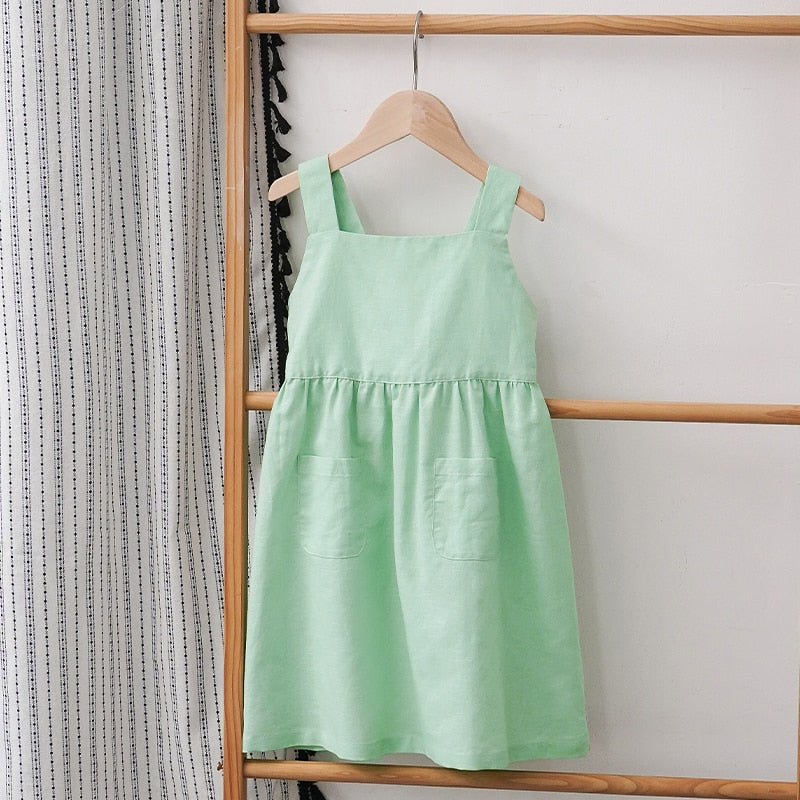 Sleeveless Dress With Adjustable Shoulder Straps