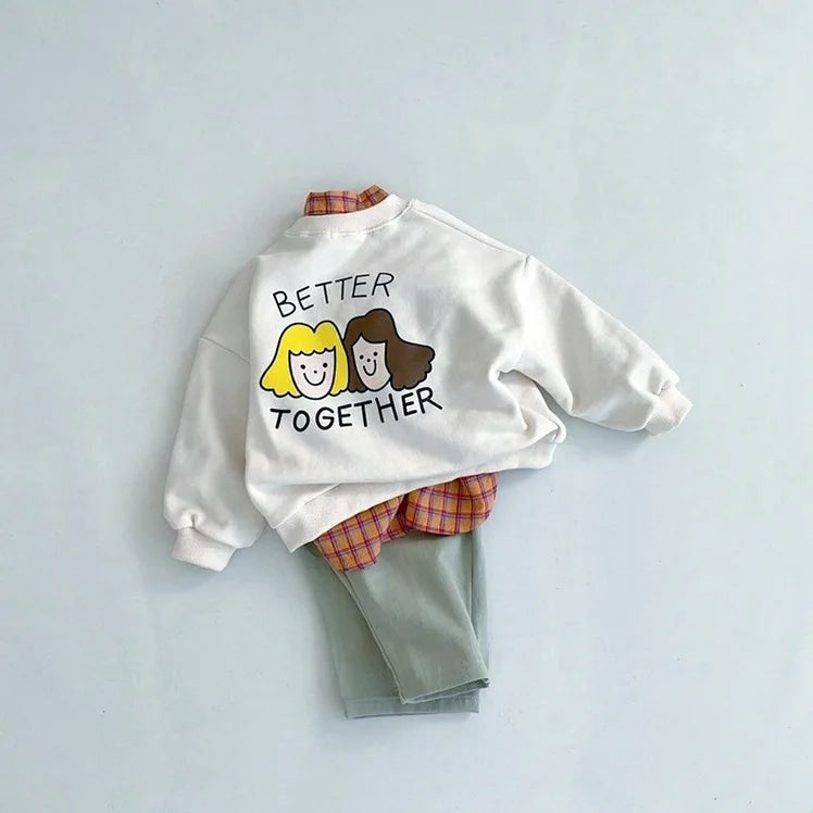 'Better Together' Long Sleeve Round Neck Sweatshirt