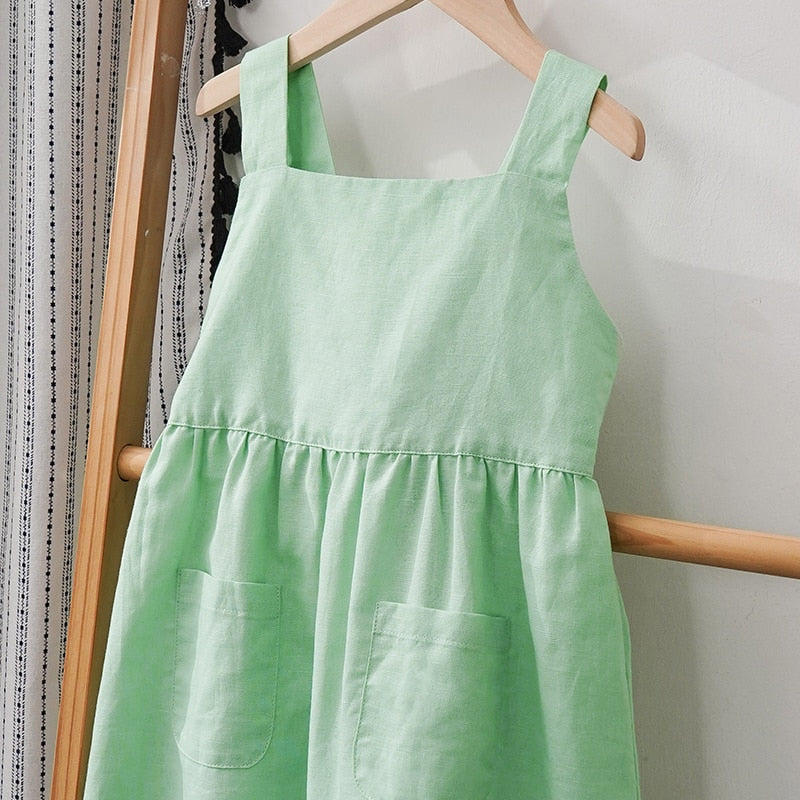 Sleeveless Dress With Adjustable Shoulder Straps
