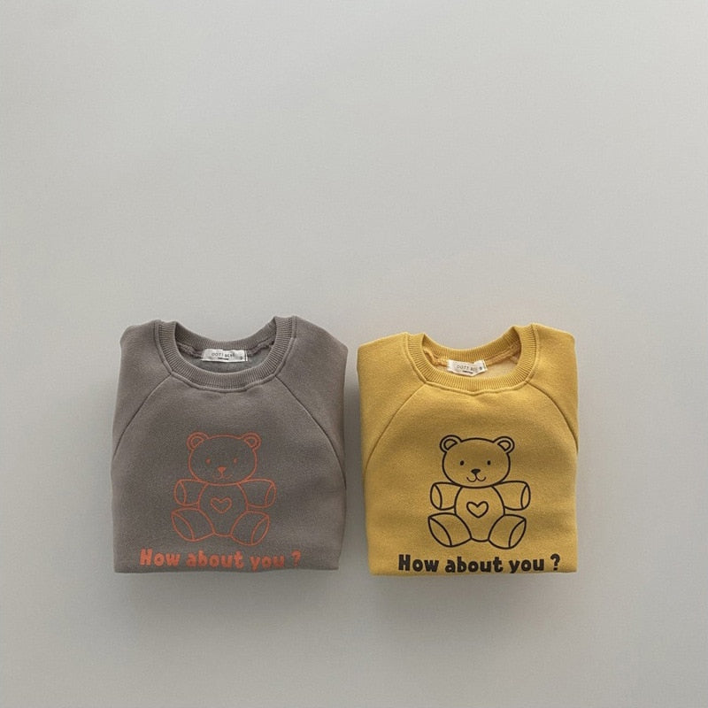 'How about you?' Bear Print Romper