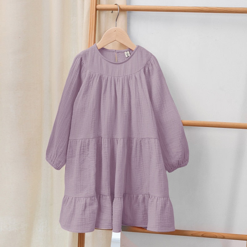 Girls Tiered Ruffle Dress
